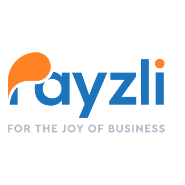 Payzli logo with the tagline for the joy of business under it